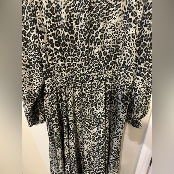 Banana Republic Leopard Print Midi Dress – Size 20 - Picture 5 of 10
